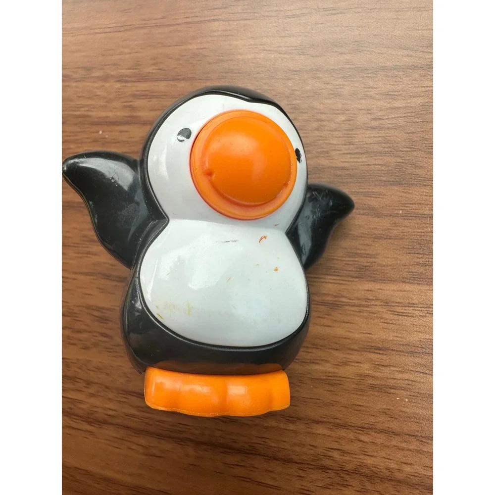 Fisher Price Little People Penguin Figure Black White Orange Bird Animal Toy